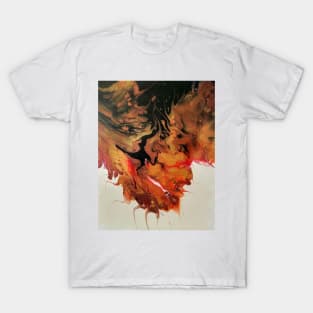 "Immersive" acrylic fluid art T-Shirt